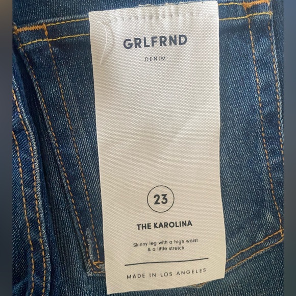 GRLFRND Karolina High Waste Skinny Jean Stretch Joan Jett Wash NWT - Picture 7 of 7
